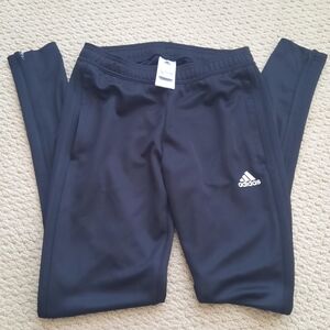 ADIDAS Size XS (4/6) ADIDAS Women's black pants with zippers at ankle, preowned